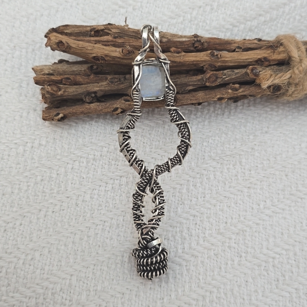 Sterling Moonstone Charm - Picture 3 of 8